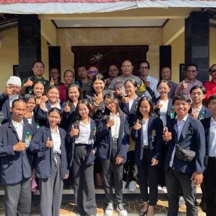 Penerimaan Mahasiswa KKN Universitas Hindu Negeri  I Gusti Bagus Sugriwa